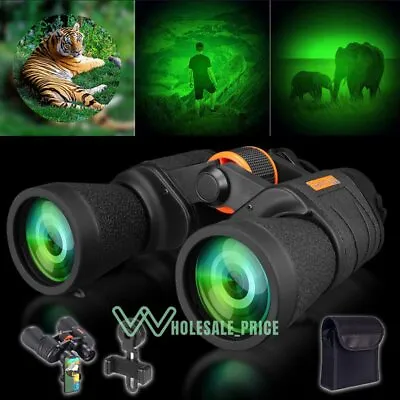 German Military Army 20x50 HD Night Vision Binoculars Goggles Hunting With Case • $36.09