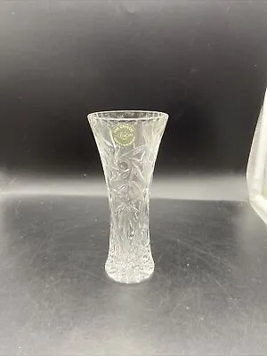 Vintage Lenox Fine Crystal Star Bud Vase 6  Czech Republic Clear Cut Glass ! • $19.97