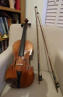 Nice Quality Japanese Made 14 Inch Violin/Viola + Two Good Bows • £145