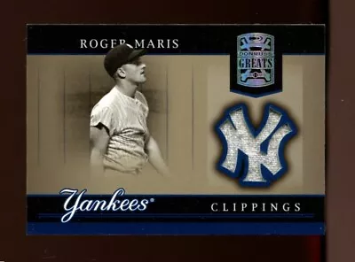 2005 Donruss Greats Roger Maris Game Worn Jersey Yankees Clippings • $99.99