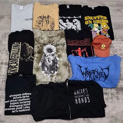 Lot Of 11 Metal & Hxc T-shirts Hoodies Hats (metalcore Hardcore) • $49.78