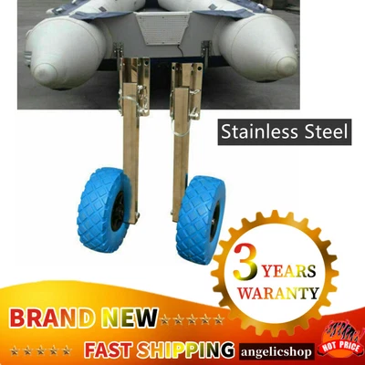 £69 • Buy Stainless Steel Boat Launching Wheels Inflatable Dinghy Wheels Transom Wheels