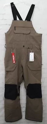 Volcom Roan Bib Overall Snow Pants Men's Large Teak Brown New • $192.50