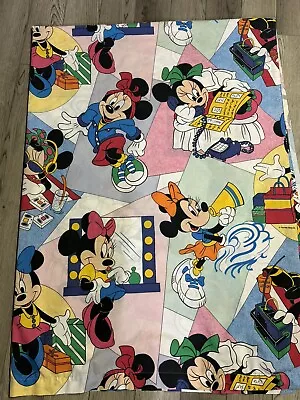 Vintage Pacific Walt Disney Co Minnie Mouse Twin Bed Sheet Set 90s USA Made • $39.99