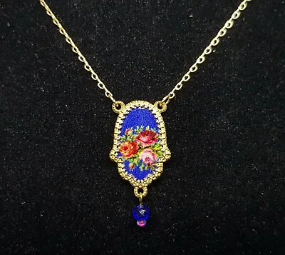 Necklace Lovely Michal NEGRIN Flowers Rose  Made In Israel 2200 • $59