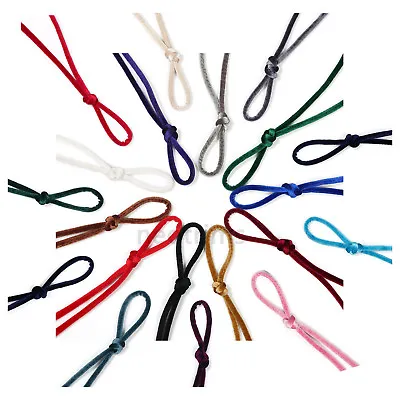 Velvet Cord Round Tubular Ribbon Rope Trimming 7mm Smooth Luxurious Neotrims • $1.79