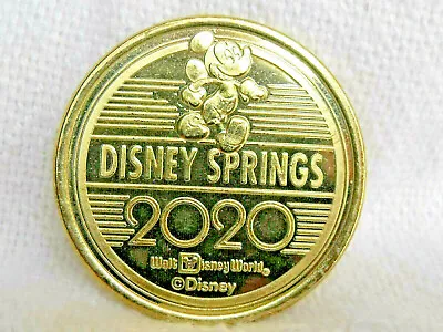 Disney Springs WDW Metal Medallion Coin Dated 2020 Mickey Mouse 1.5  Diameter • $9.99