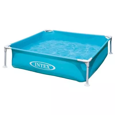 Intex Blue Mini Frame Swimming Pool 122 X 122 Cm High-Quality Steel • £32.89