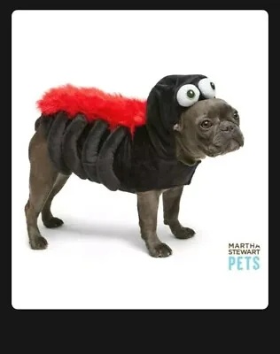 SPIDER Martha Stewart Halloween Dog Pet Costume X-SMALL Red & Black • $14.99