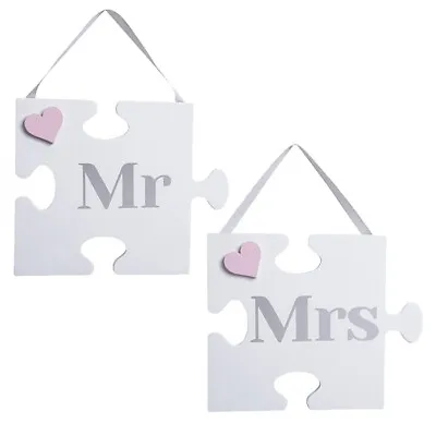 Mr & Mrs Plaque Wedding Gift Mr & Mrs Puzzle • £9.95