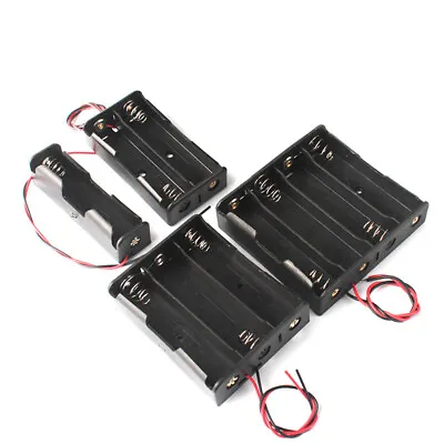 NEW High Quality 18650 3.7V Battery Cell Holder Wired Case Box 1 2 3 4 Position • £1.19