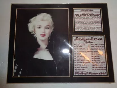 Marilyn Monroe Star Boulevard 11 X 14  Commemorative Print Matted New • $12.99