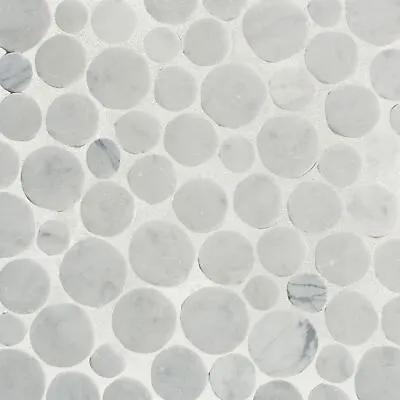 Penny Carrara Mosaic Wall & Floor Tile ($14.73/SqFt) • $73.63