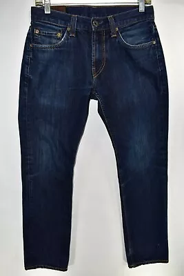 J Brand Mens Kane Slim Straight Leg Blue Jeans Size 29 Meas 29x28.5 Raw • $6.85