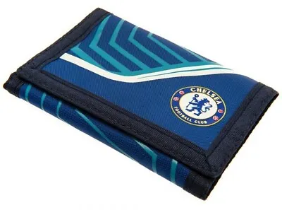 Chelsea Fc Wallet Tri Fold Flash Wallet White Trim Gift New • £8.99