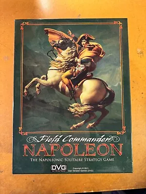 Field Commander Napoleon By DVG  Complete UNPUNCHED  Solo Board War Game • £110