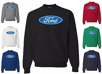 Licensed Ford Logo Crew Neck Sweatshirt Mustang Truck F-150 Muscle Sweatshirt • $31.43