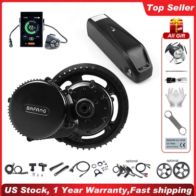 $471.49 • Buy 48V 750W Bafang Electric Bicycle BBS02B Mid-drive Motor Conversion Kit DIY Ebike