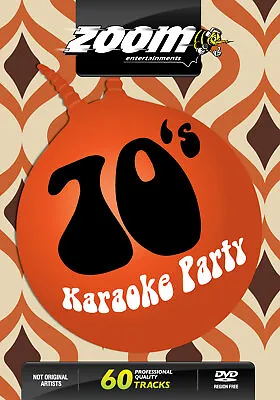 Zoom Karaoke Seventies 70's Karaoke Party DVD - 60 Tracks On 2 DVDs • £5.95