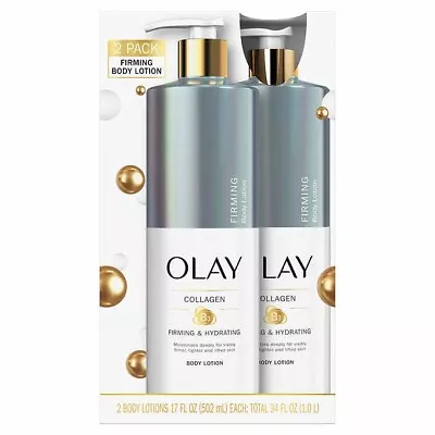 OLAY Collagen Firming Hand & Body Lotion 17 Fl Oz 2-pack • $75