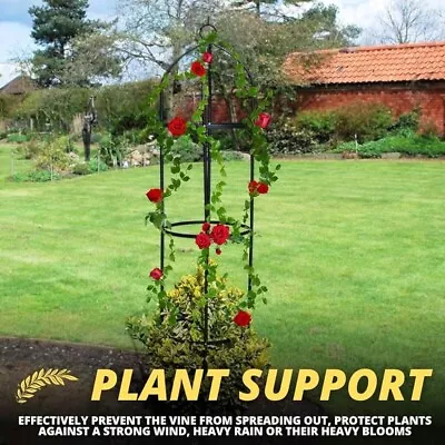 1.9m Outdoor Garden Metal Gerden Obelisk 41X41X190CM • £11.16