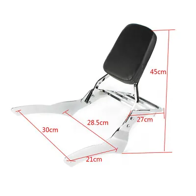 Backrest Sissy Bar+ Luggage Rack For Yamaha V Star DS 400 650 Classic Drag Star • $89.50