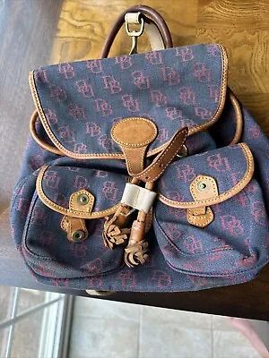 Dooney And Bourke Denim Vintage Backpack Purse • $34