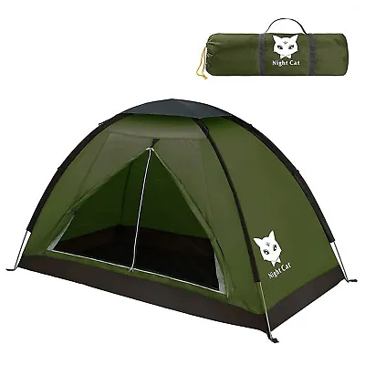 1 Man Tent For Backpacking One Man Tent Hiking Sun Shelter Waterproof • $49.98