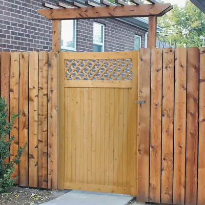 Wooden Garden Gate Pedestrian Entrance W/ Install Fitting Kit Pathway Farm House • £75.95