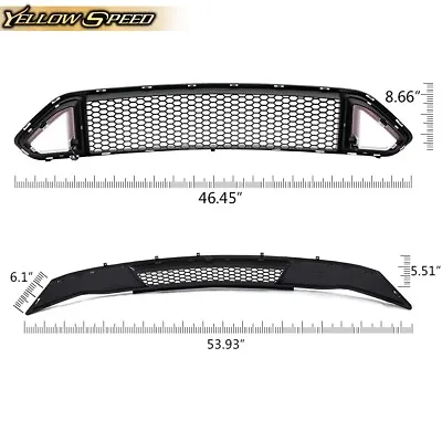 Fit For 18-21 Ford Mustang Turn Signal LED DRL Light Upper & Lower Bumper Grille • $94.99