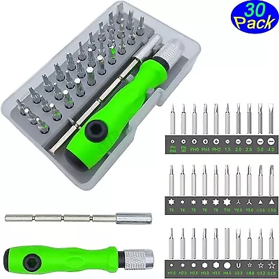 30 In 1 Screwdriver Sets Magnetic Bit Set Repair Tools Kit Phone Glasses Laptop • $7.97