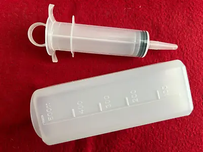 New 2 Oz 60cc Reusable Large Plastic Hydroponics Measuring Syringe 500cc Bottle • $12.99