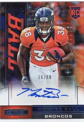 2013 Panini Rookies & Stars #171 Montee Ball RC Rookie Auto /99 Denver Broncos • $5.99