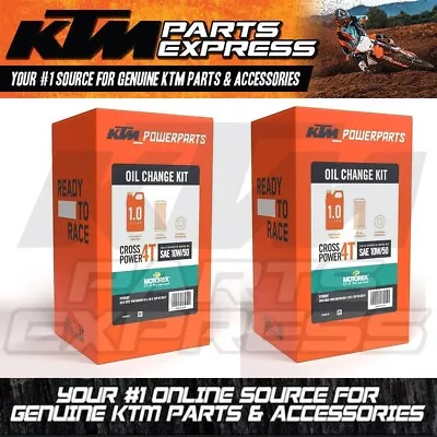 2x New Ktm Motorex Cross Power 4t Oil Change Kit 250 350 Sxf Xcf Xcfw Excf • $64