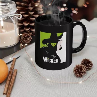 WICKED Broadway Musical Logo 11oz 15oz Tea Coffee Black Mug • $13.99