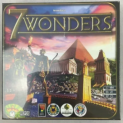 7 Wonders Board Game. Complete. Brand New Sealed 1st Edition 2010 BNIB • £24.99