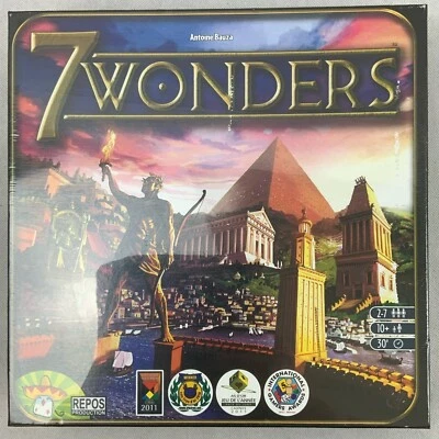 7 Wonders Board Game. Complete. Brand New Sealed 1st Edition 2010 BNIB • £24.99