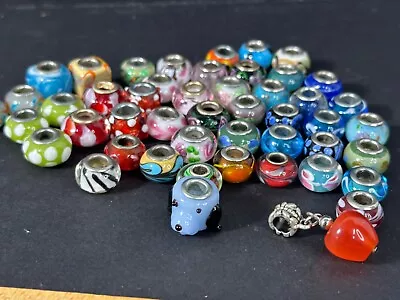 Large Lot Murano? Various Glass Beads For A Bracelet LOOK • $25