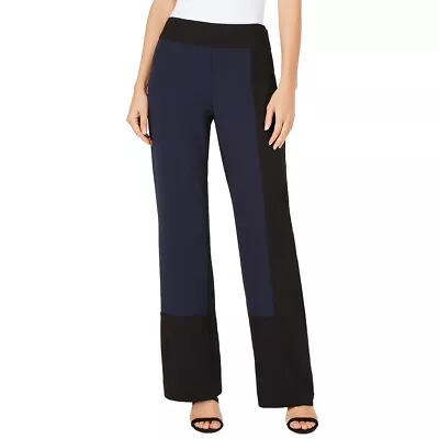 $17.48 • Buy INC NEW Women's Colorblock Wide-leg Trouser Dress Pants TEDO
