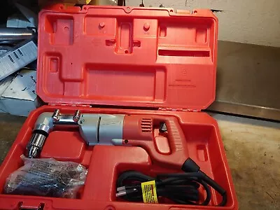 MILWAUKEE 3107-6 7 Amp 1/2  Corded Heavy Right-Angle Drill Kit • $225