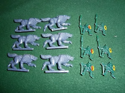 Battle Masters Board Game Parts - 6x Goblin Wolf Rider Figures • $10