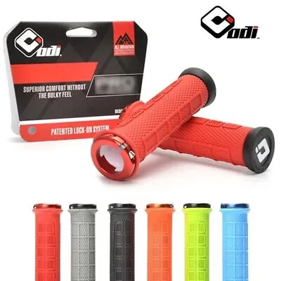 ODI Silicone MTB Grips Anti Skid Cuff With Aluminum Lock Ring Bicycle Handlebar • £6.82