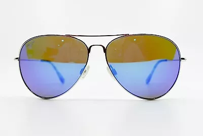 Maui Jim Silver Tortoise Wiki Wiki Sunglass MJ-246-17 59-17-120 Blue Lens 8010 • $74.99