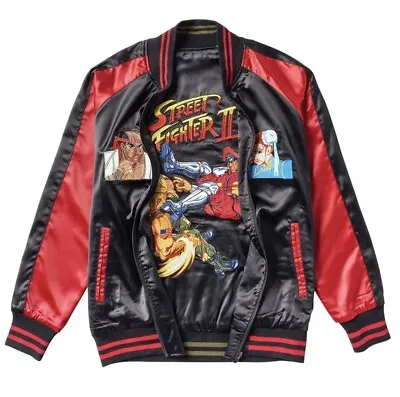 Street Fighter II Embroidered Reversible Jacket (Large) New • $65