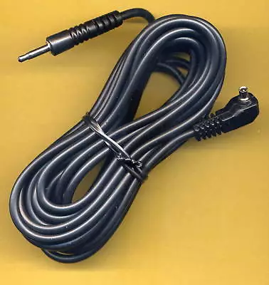 £8.75 • Buy 5m Male PC Flash Sync Cord To 3.5mm JACK Cable Heavy Duty For Pocket Wizard 