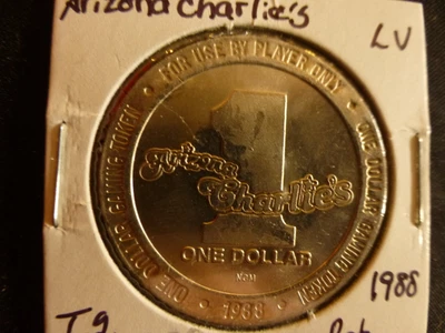 $4.99 • Buy Arizona Charlie's Casino Las Vegas Nevada $1 Gaming Token Dated 1988 (rotated)