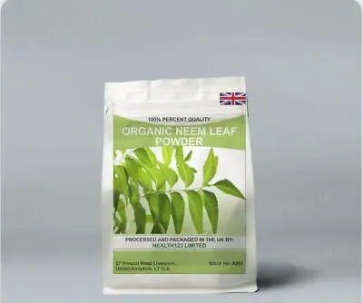 Pure Organic Neem Leaf  Powder Limda Powder A Grade Finest Premium Quality UK • £3.99