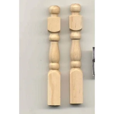 Newel Post Dollhouse 1/12 Scale Wood Miniature 7012 2pcs  Houseworks • $1.92