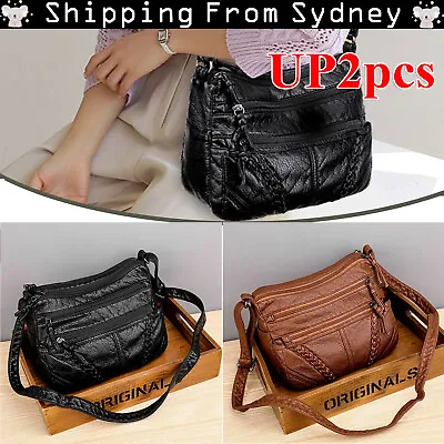 $18.59 • Buy Ladies Cross Body Messenger Bag Women Shoulder Soft Leather Over Bags Handbags