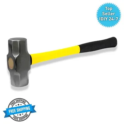 £10.99 • Buy Rolson 3lb Sledge Hammer Fibreglass Shaft & Rubber Grip Handle Sledge Hammer